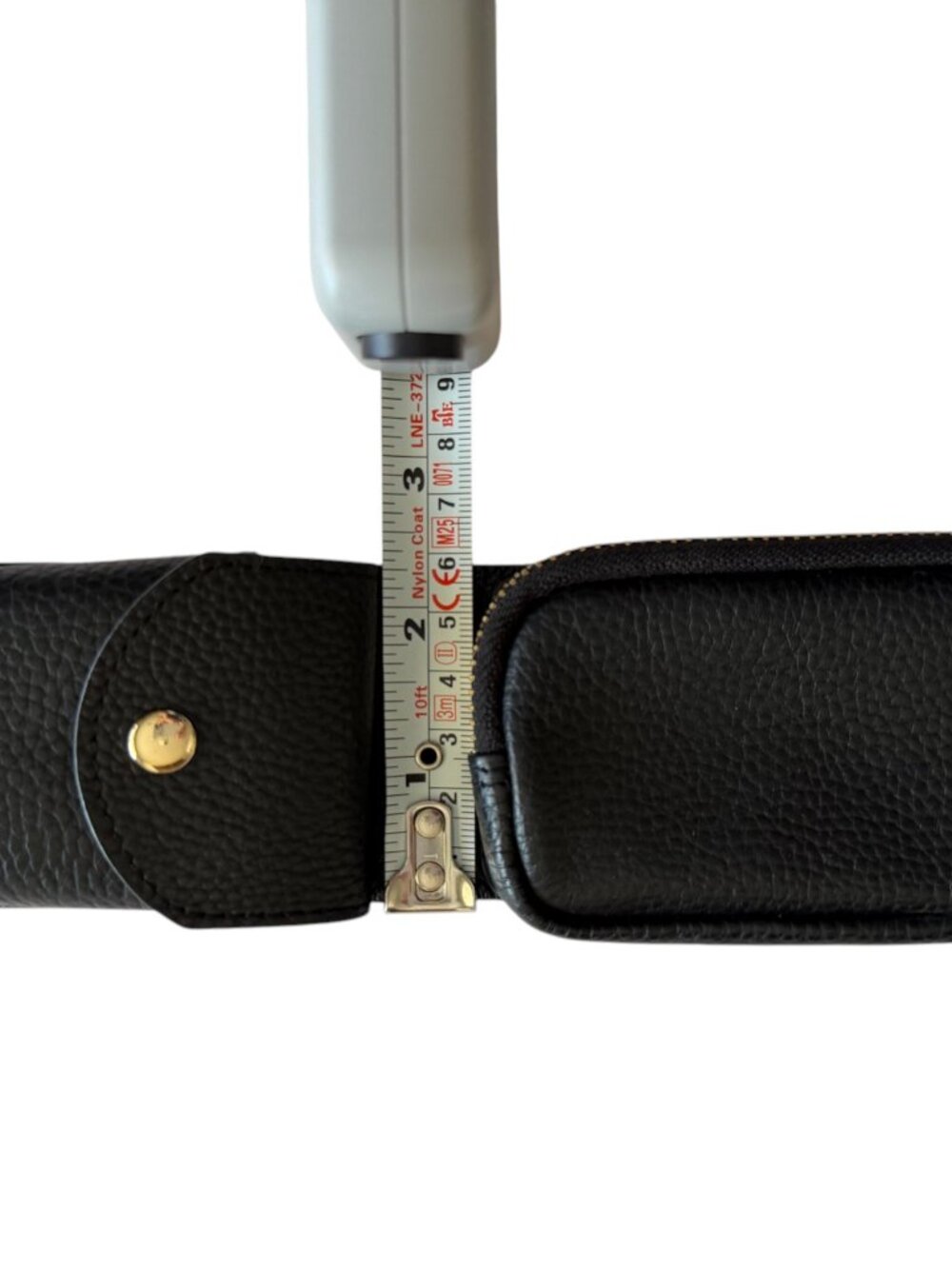 Bandolier Billie Utility Strap Black Leather Gold Adjustable Phone Crossbody - Picture 8 of 8